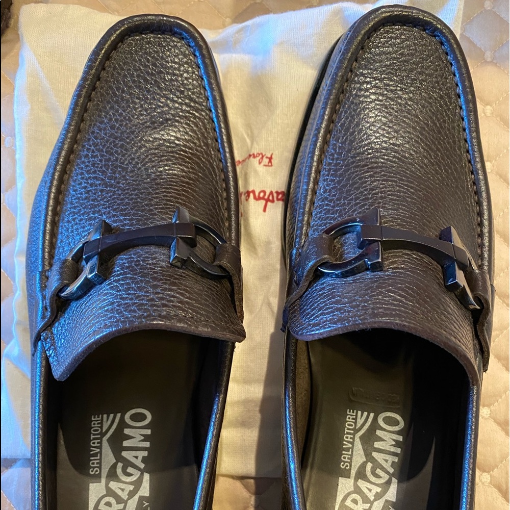 Ferragamo brown leather